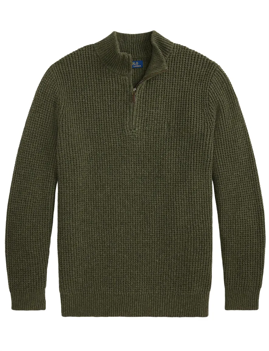 Polo Ralph Lauren Big & Tall groen half zip trui