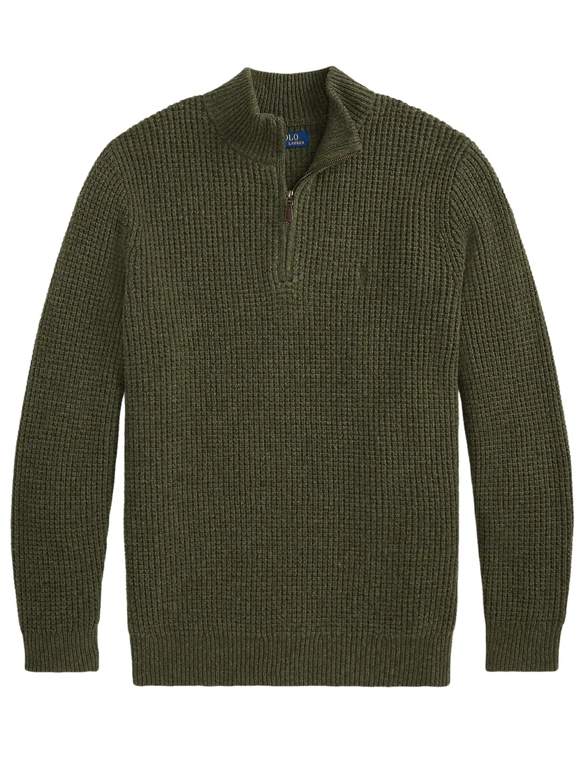 Trui Polo Ralph Lauren Big & Tall Groen Half Zip