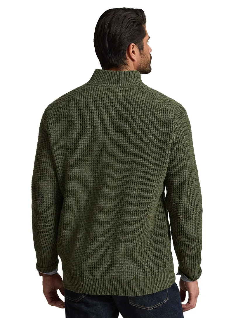 Trui Polo Ralph Lauren Big & Tall Groen Half Zip