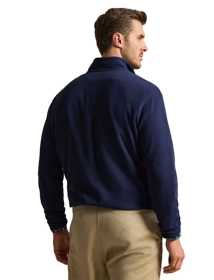 Polo Ralph Lauren Big & Tall half zip trui donkerblauw