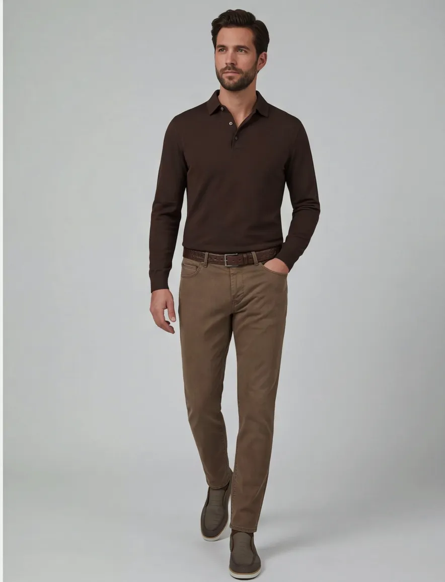 Mac chino broek bruin