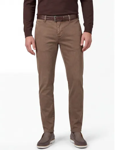 Mac Broeken Mac chino bruin normale fit