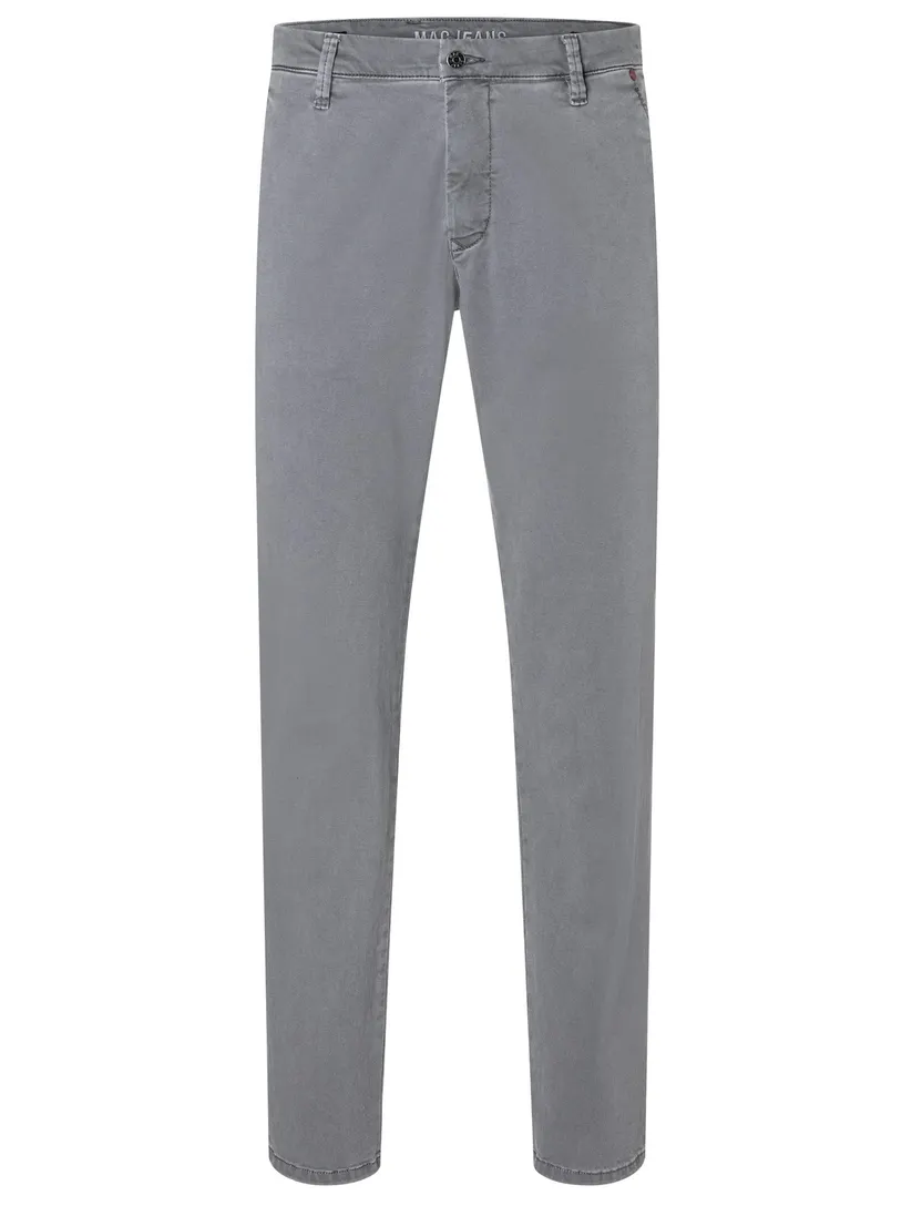 Broeken Mac chino grijs normale fit