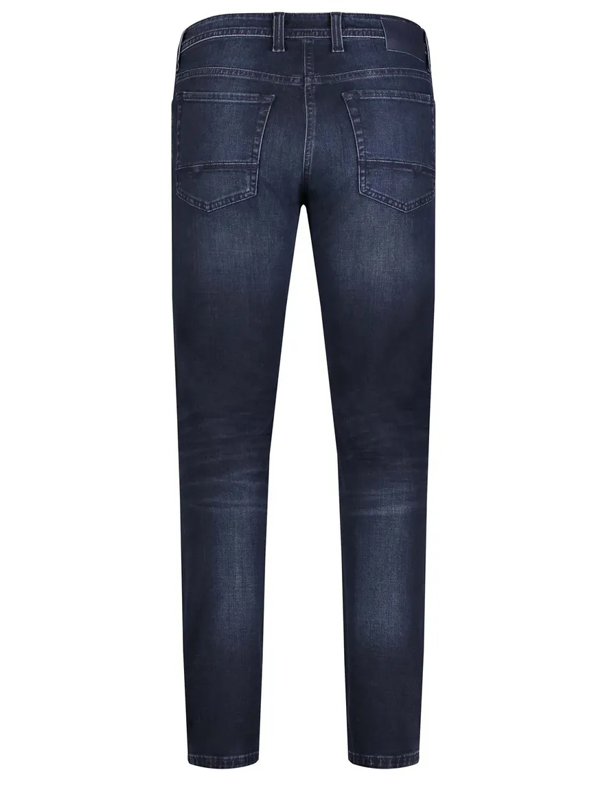 Mac 5-pocket spijkerbroek donkerblauw