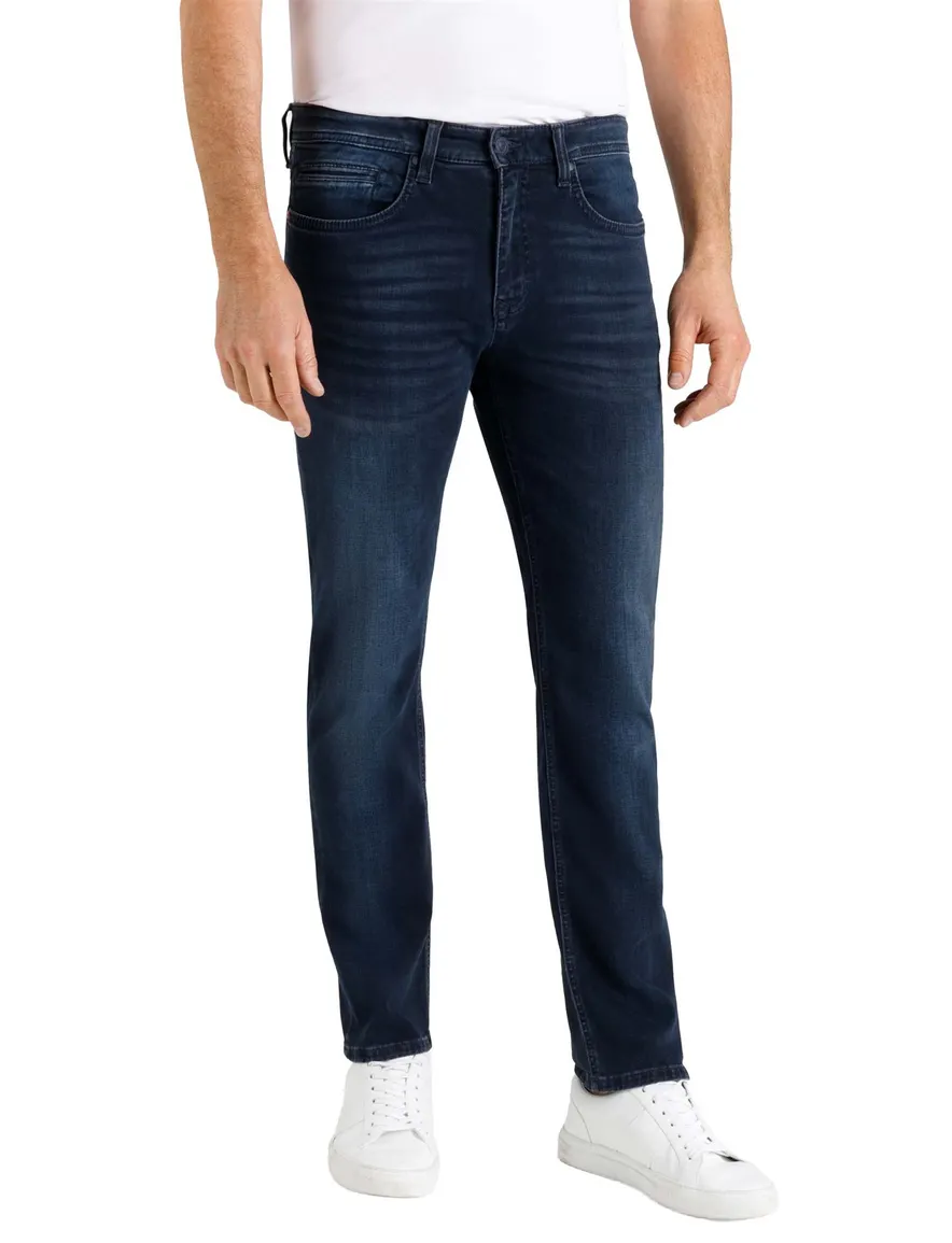 Mac 5-pocket spijkerbroek donkerblauw