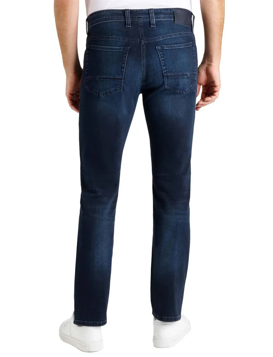 Mac 5-pocket spijkerbroek donkerblauw