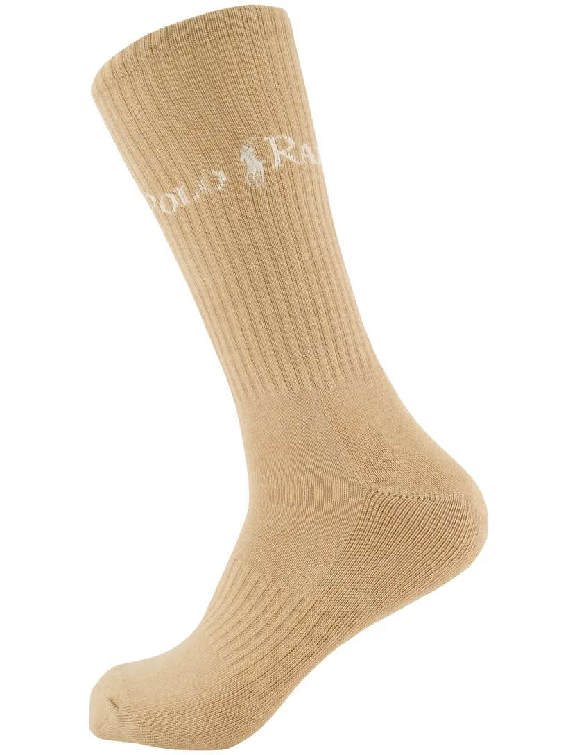 Sokken Polo Ralph Lauren beige bruin wit, groen wit 3-pack sports