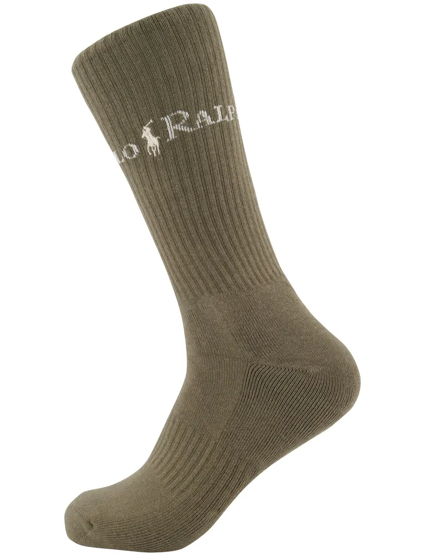 Sokken Polo Ralph Lauren beige bruin wit, groen wit 3-pack sports