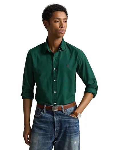 Polo Ralph Lauren Overhemden Polo Ralph Lauren Custom Fit groen