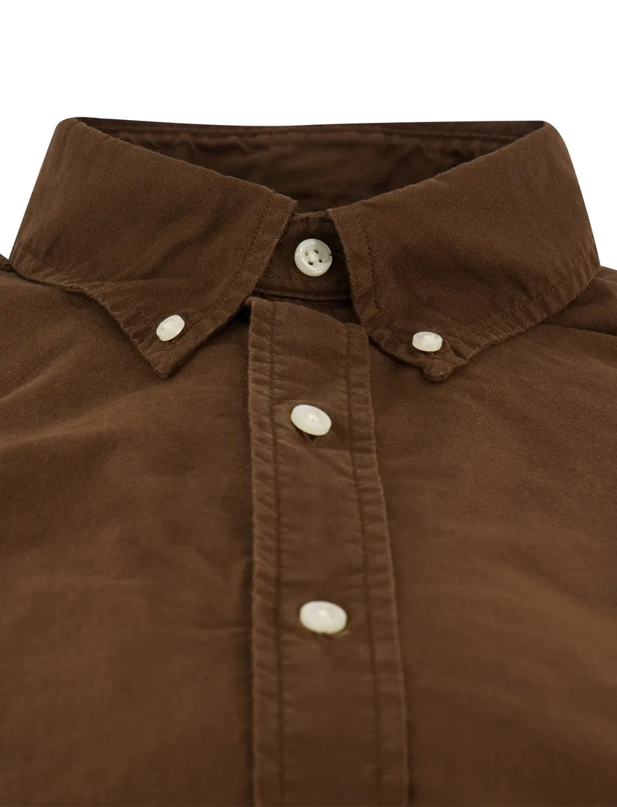 Polo Ralph Lauren Custom Fit overhemd bruin