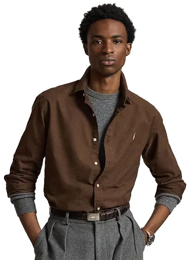 Polo Ralph Lauren Polo Ralph Lauren Custom Fit overhemd bruin