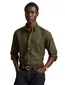 Overhemd Polo Ralph Lauren Custom Fit groen rib