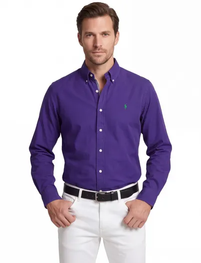 Polo Ralph Lauren Polo Ralph Lauren Custom Fit overhemd paars