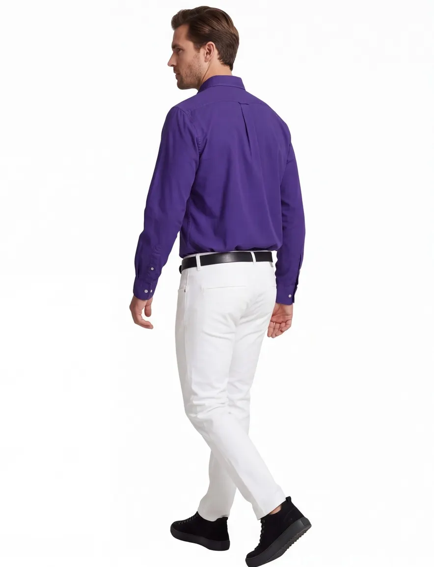 Overhemd Polo Ralph Lauren paars paars