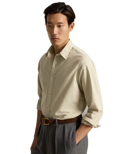 Polo Ralph Lauren Overhemd Polo Ralph Lauren Custom Fit creme
