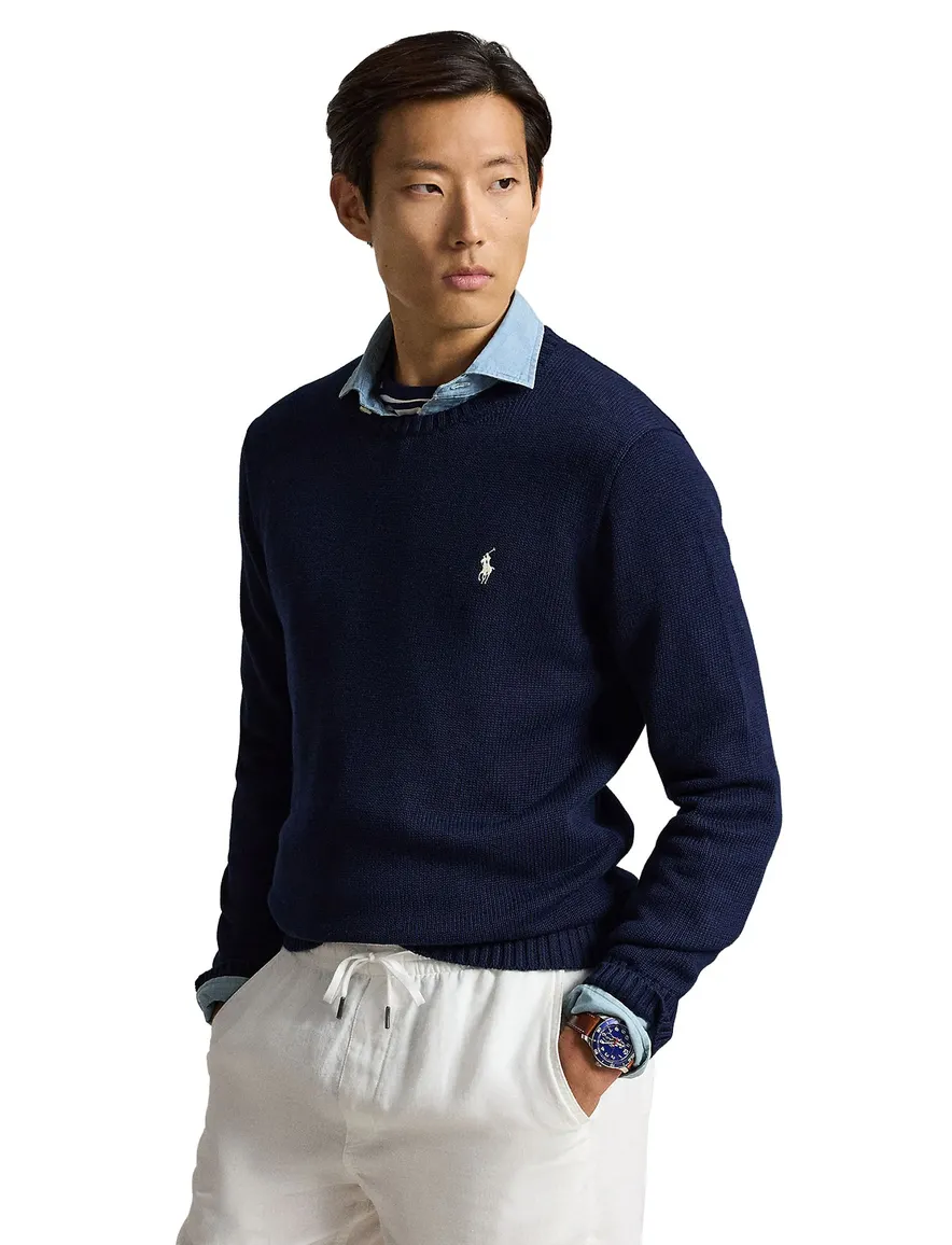 Polo Ralph Lauren trui ronde hals donkerblauw