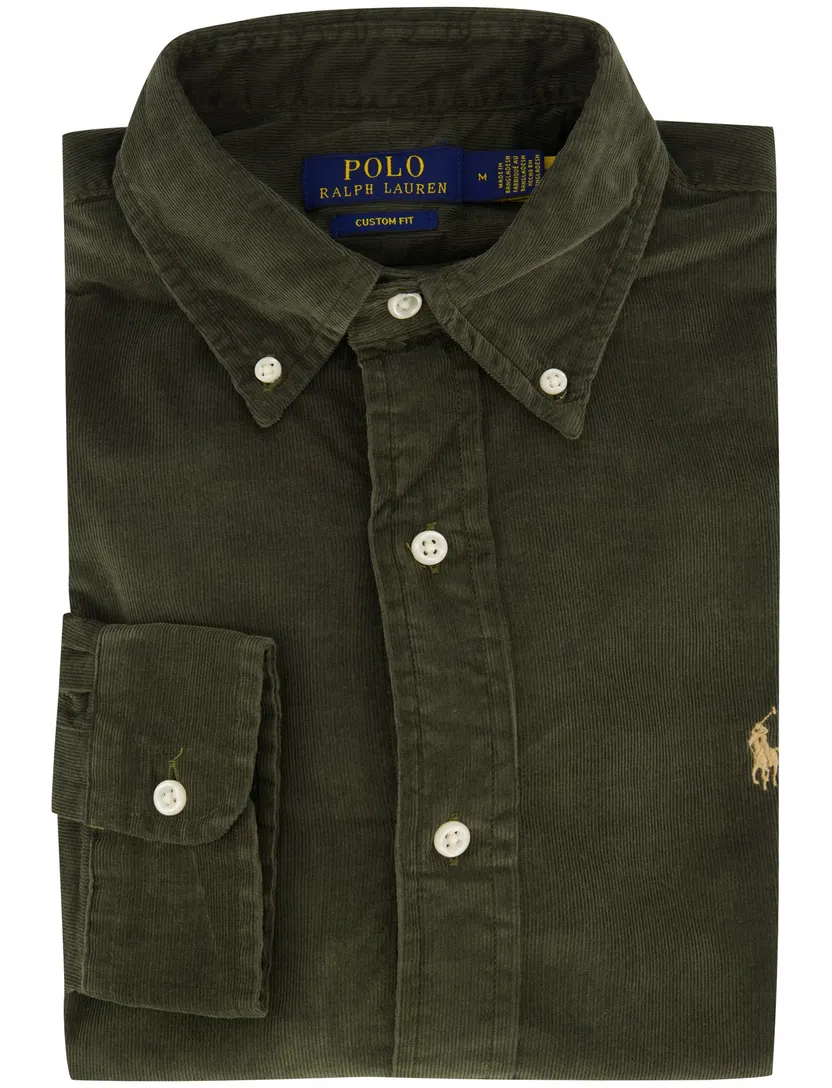 Overhemd Polo Ralph Lauren Custom Fit groen