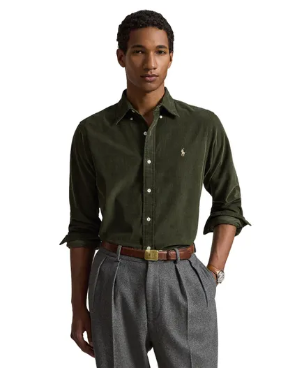Polo Ralph Lauren Overhemd Polo Ralph Lauren Custom Fit groen