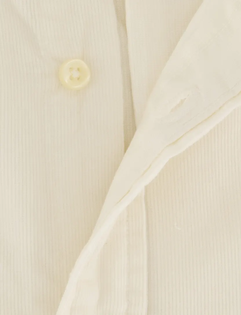 Overhemd Polo Ralph Lauren Custom Fit creme rib