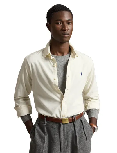 Polo Ralph Lauren Polo Ralph Lauren Custom Fit overhemden crème
