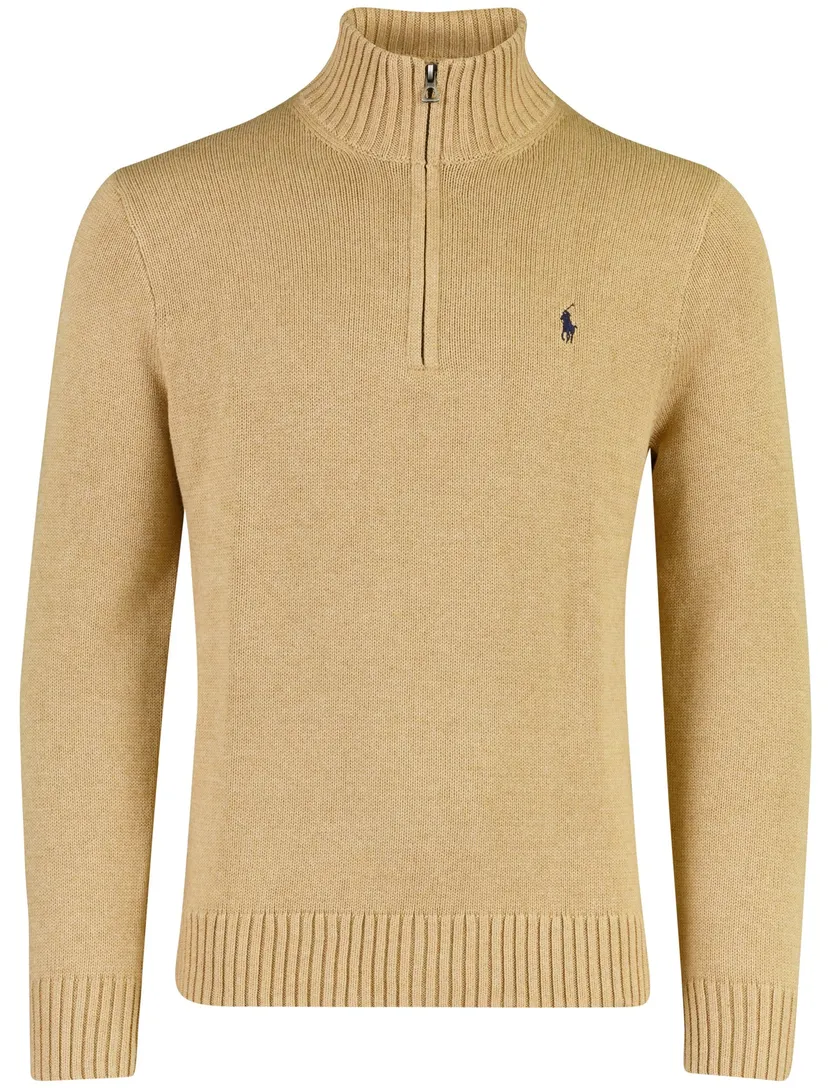 Polo Ralph Lauren truien camel half zip