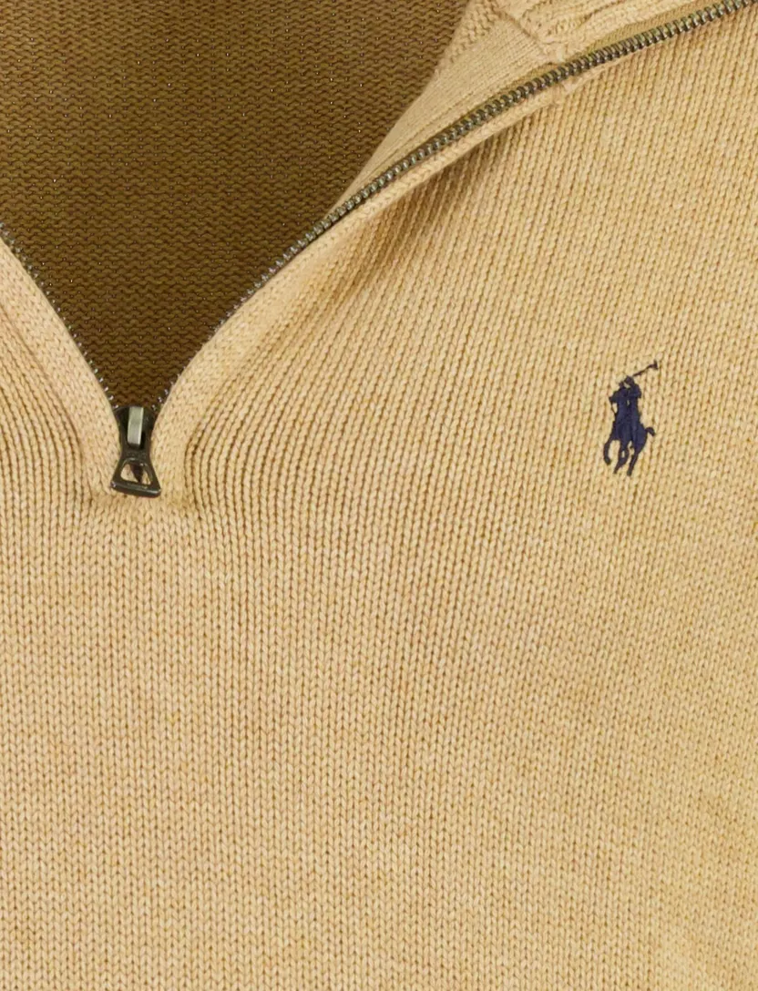 Polo Ralph Lauren truien camel half zip