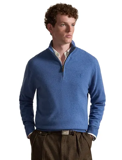 Polo Ralph Lauren Polo Ralph Lauren Big & Tall half zip trui blauw