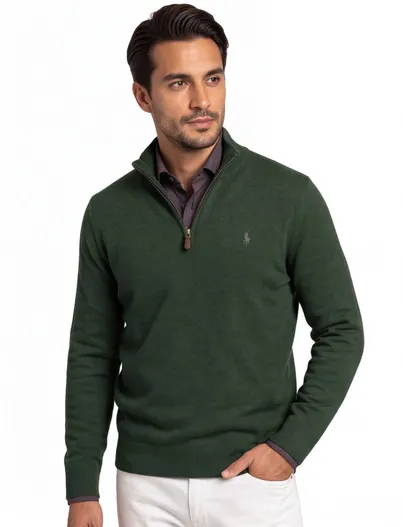 Polo Ralph Lauren Polo Ralph Lauren trui donkergroen gemeleerd