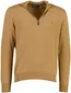 Polo Ralph Lauren trui half zip camel gemeleerd