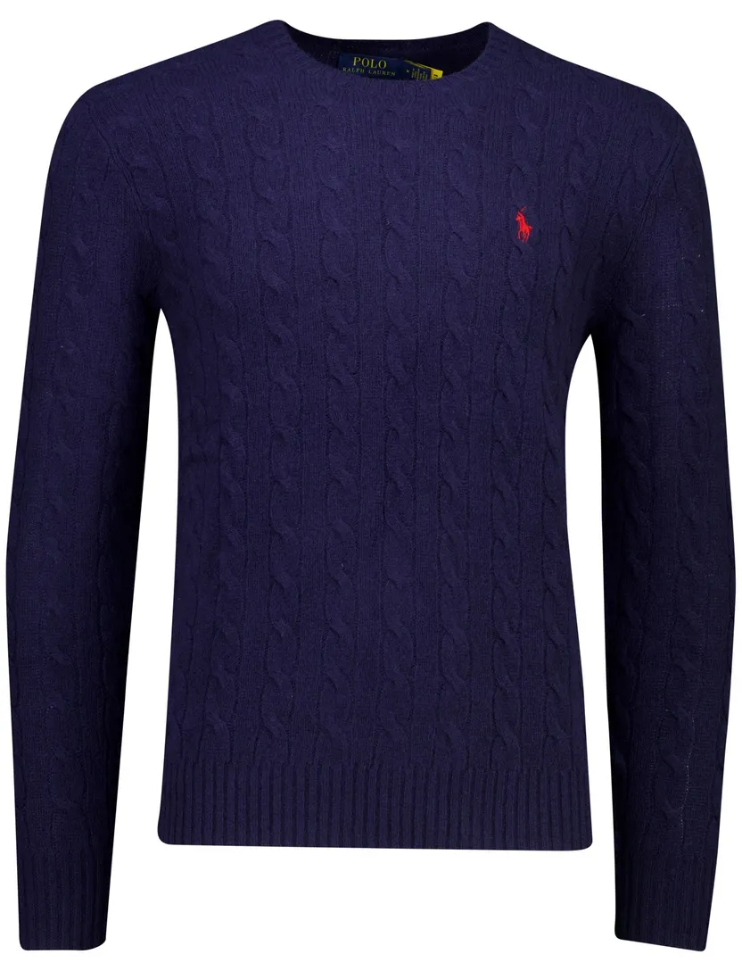 Trui Polo Ralph Lauren donkerblauw wol