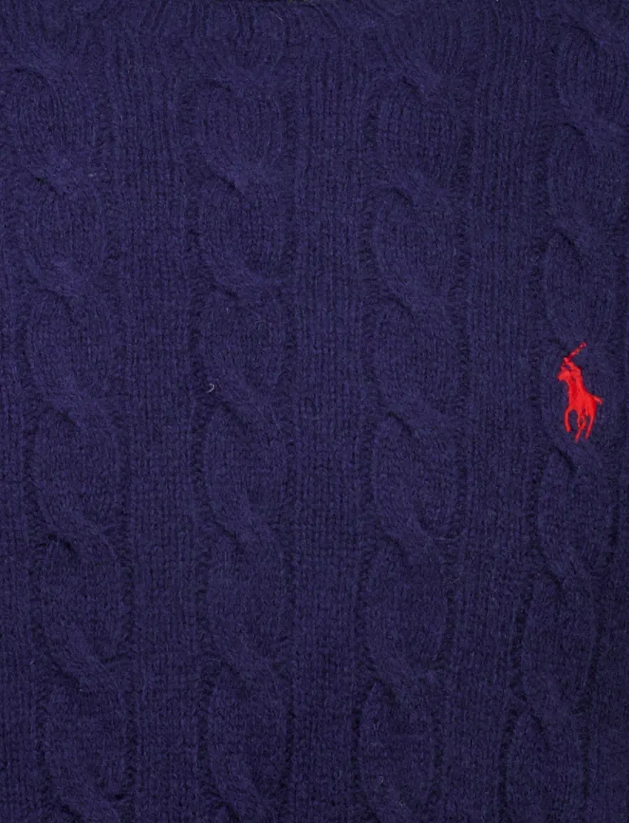 Polo Ralph Lauren trui ronde hals donkerblauw gebreid