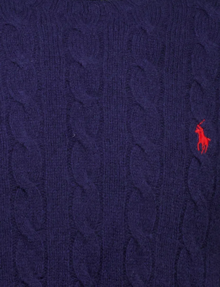 Trui Polo Ralph Lauren donkerblauw wol