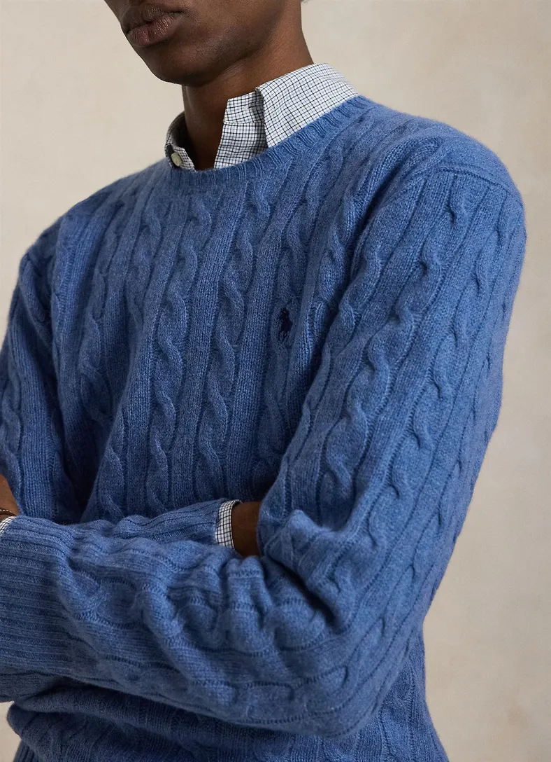 Trui Polo Ralph Lauren blauw ronde hals