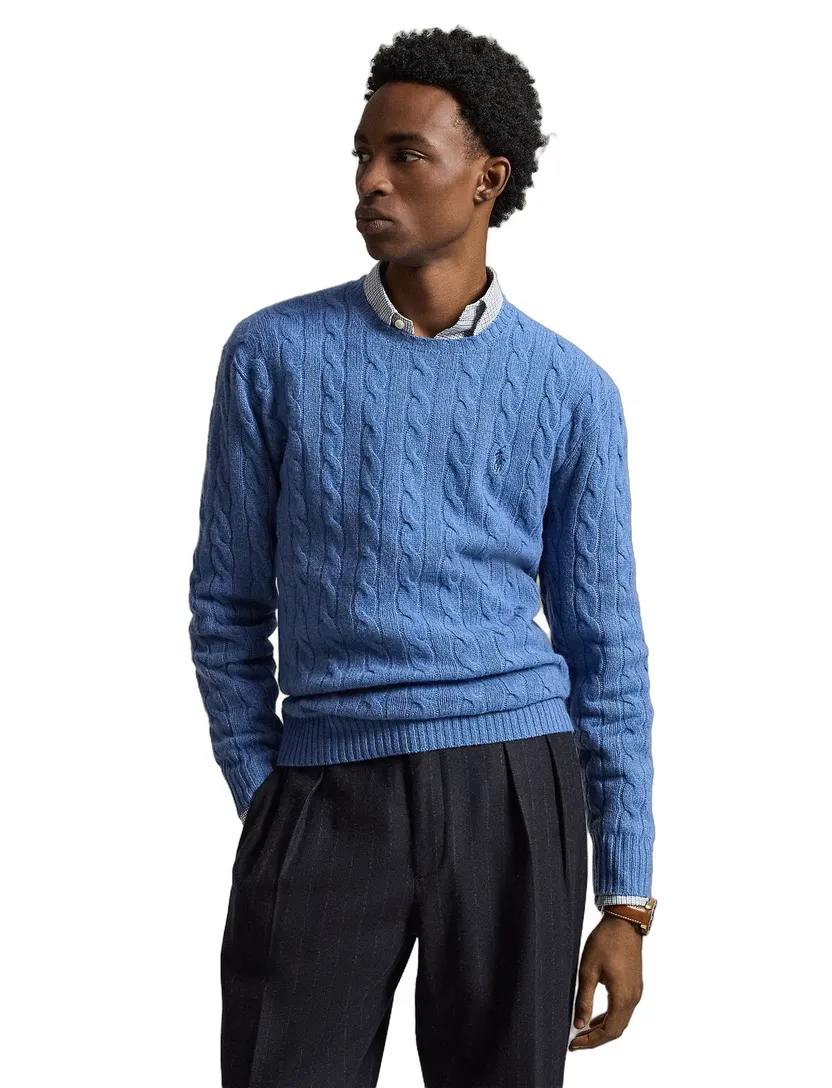 Trui Polo Ralph Lauren blauw ronde hals
