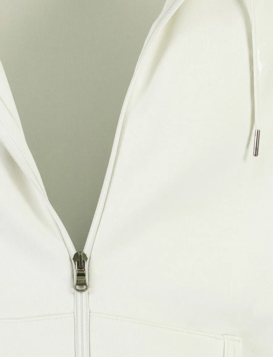 Polo Ralph Lauren sweatvest beige met capuchon