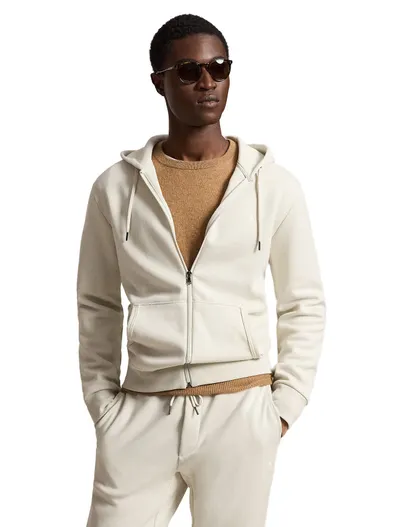 Polo Ralph Lauren Polo Ralph Lauren sweatvest beige met capuchon