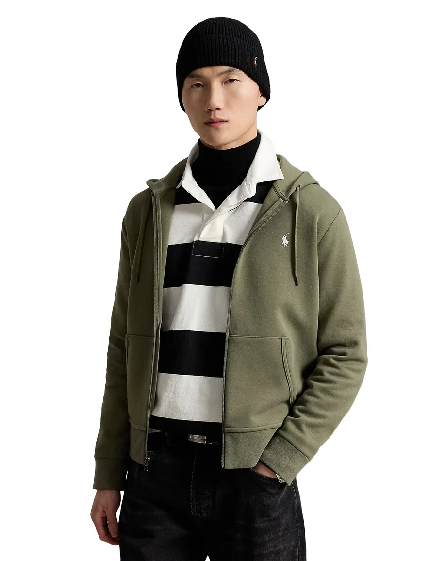 Polo Ralph Lauren vest met capuchon olijfgroen