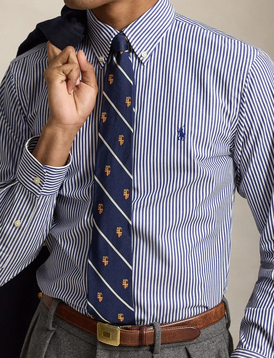 Overhemd Polo Ralph Lauren donkerblauw gestreept