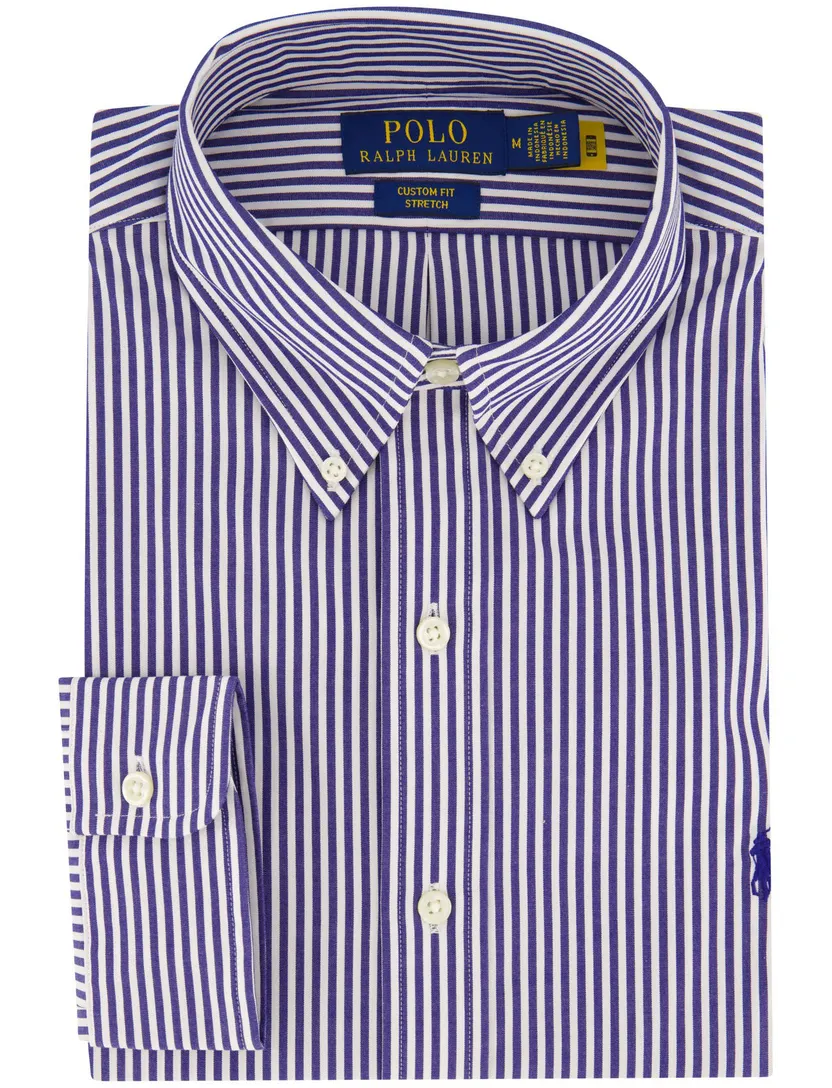 Overhemd Polo Ralph Lauren donkerblauw gestreept
