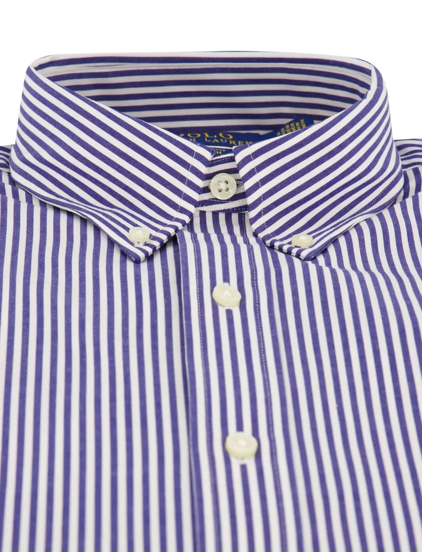 Overhemd Polo Ralph Lauren donkerblauw gestreept