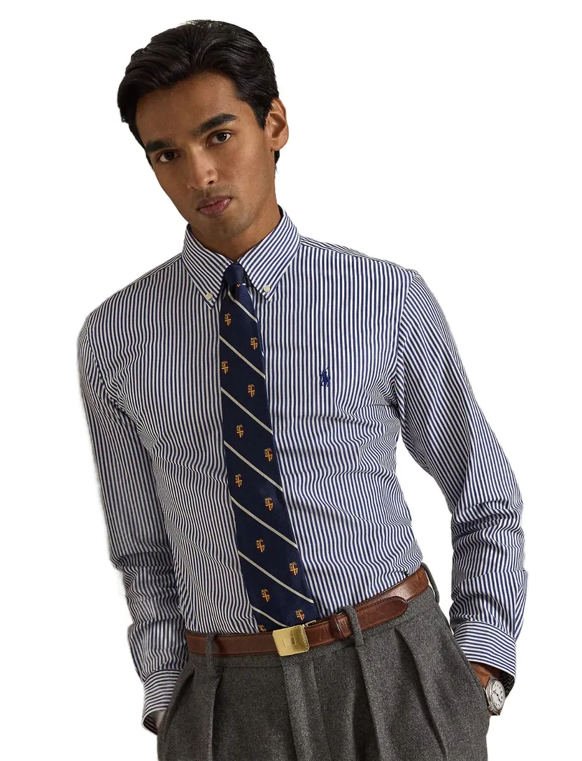 Overhemd Polo Ralph Lauren donkerblauw gestreept