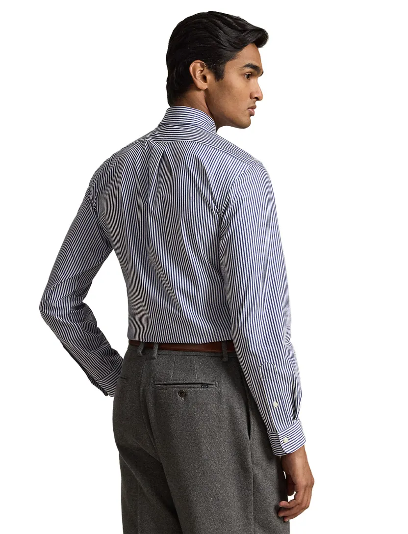 Overhemd Polo Ralph Lauren donkerblauw gestreept