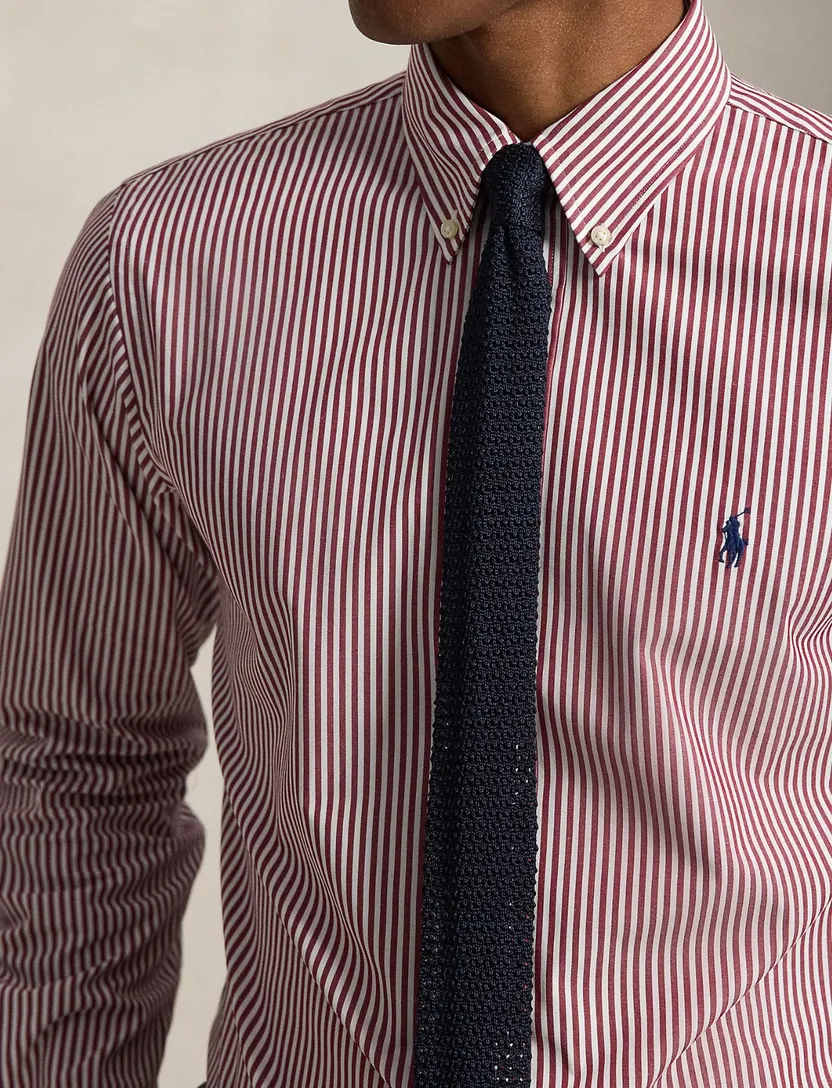 Overhemd Polo Ralph Lauren Custom Fit rood gestreept