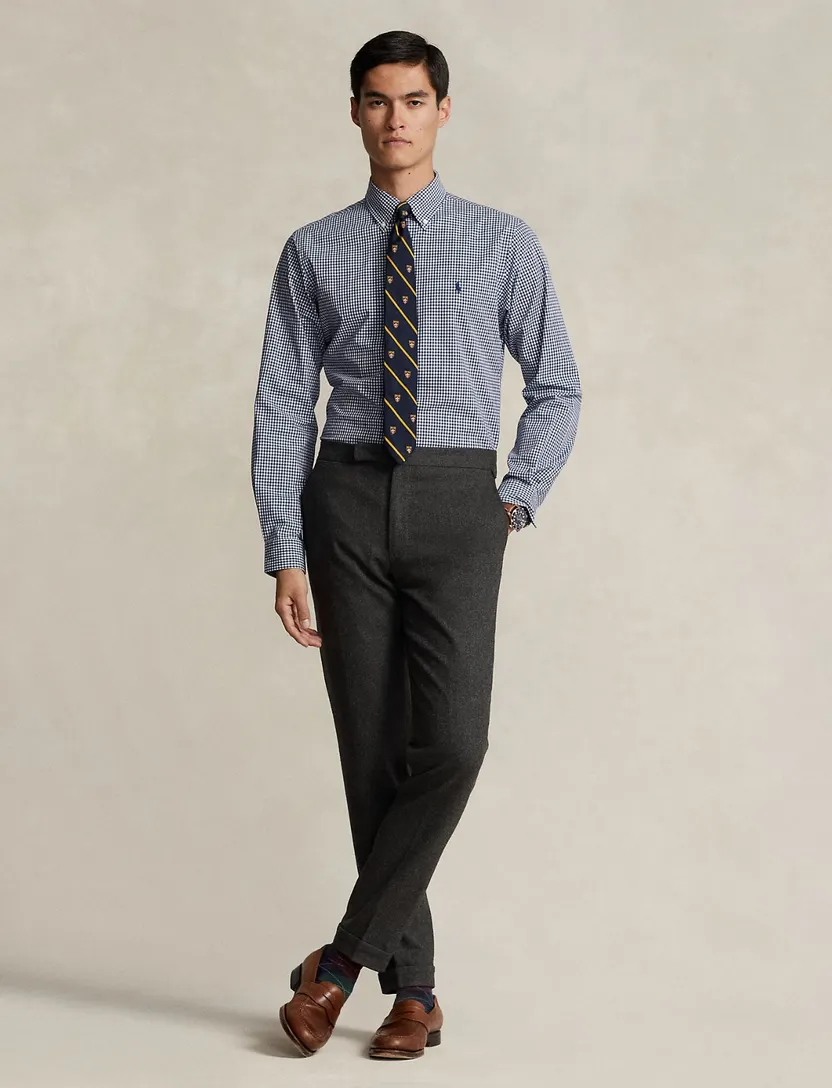 Overhemd Polo Ralph Lauren Custom Fit donkerblauw