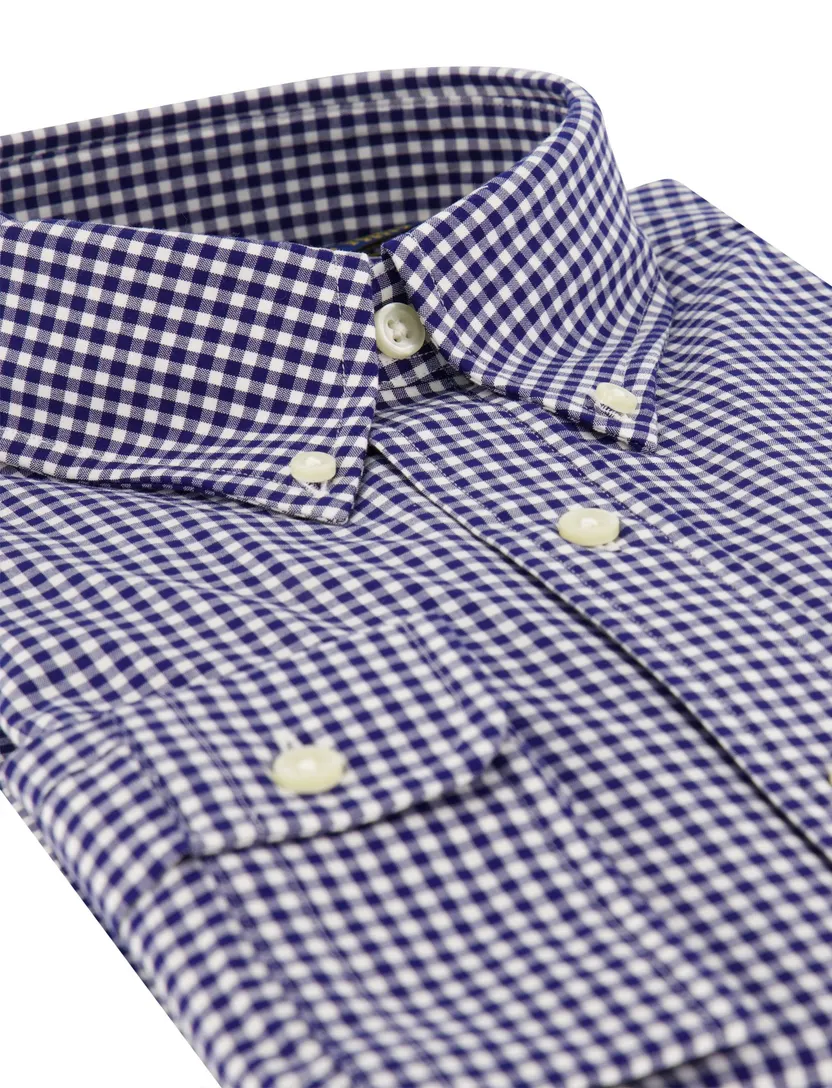 Overhemd Polo Ralph Lauren Custom Fit donkerblauw