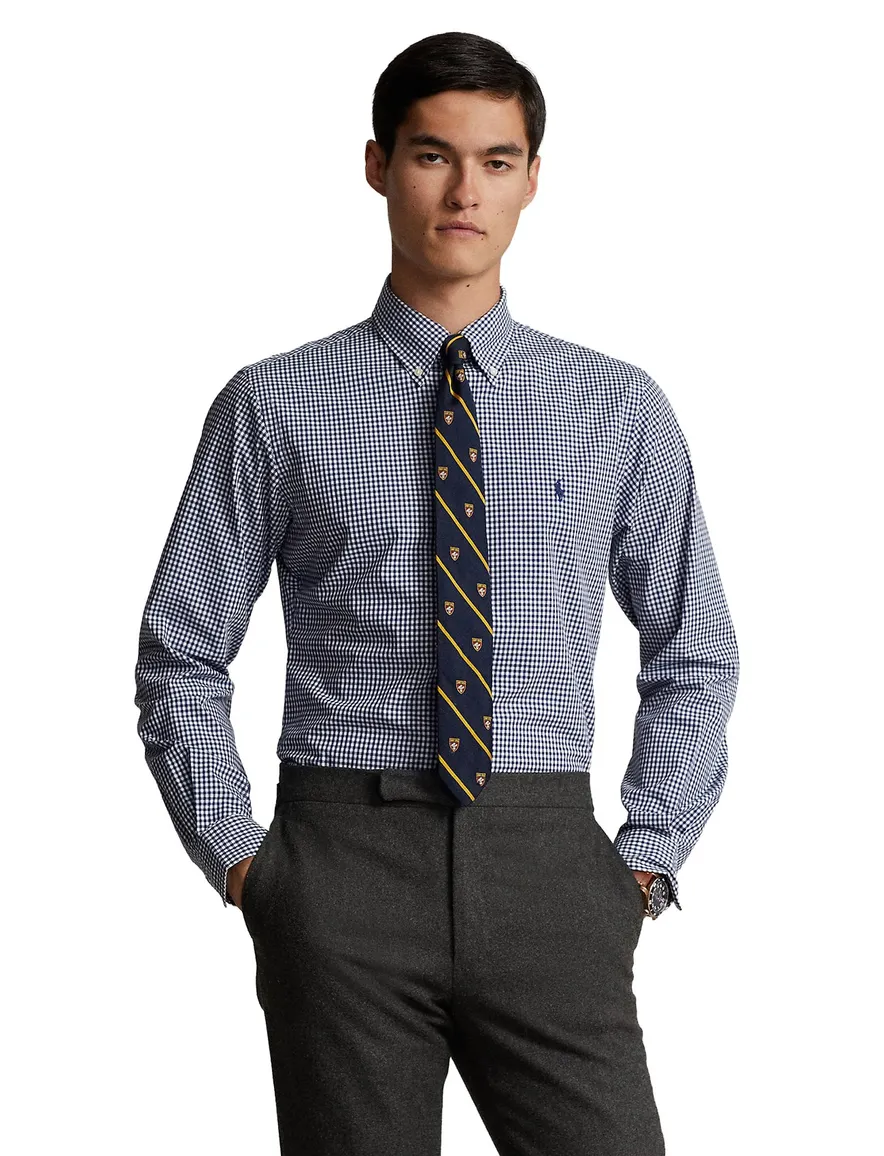 Polo Ralph Lauren Custom Fit overhemd blauw geruit