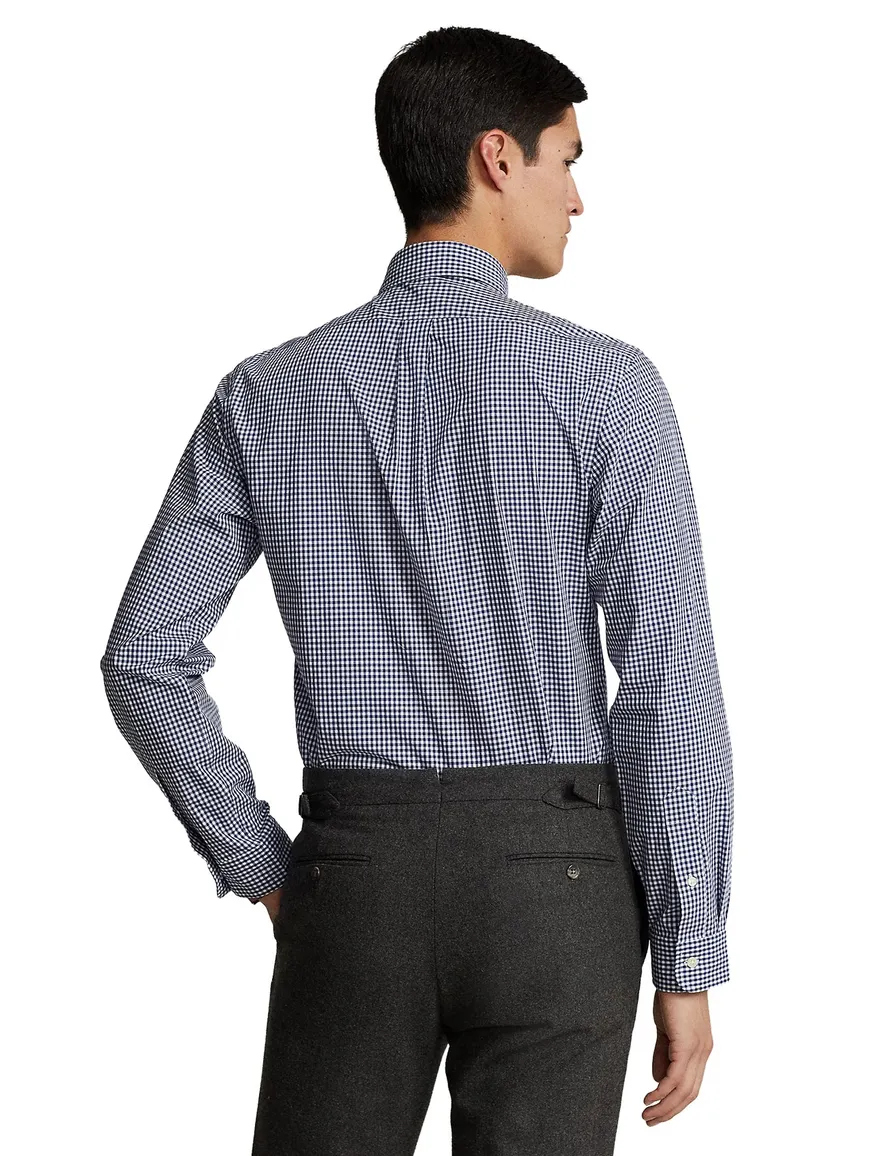 Polo Ralph Lauren Custom Fit overhemd blauw geruit