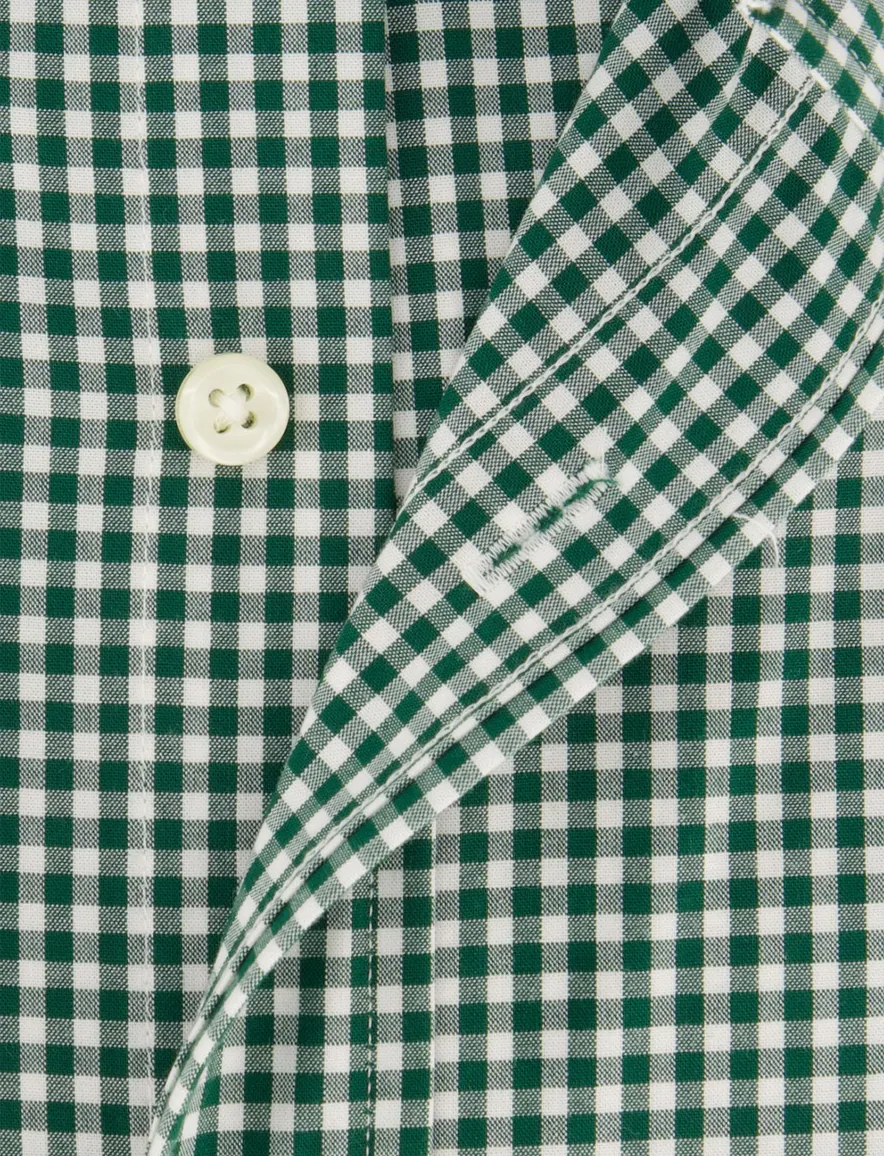Polo Ralph Lauren Custom Fit overhemd donkergroen geruit