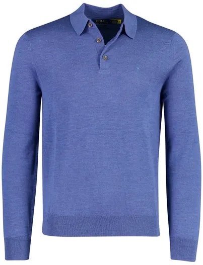 Polo Ralph Lauren Poloshirt Polo Ralph Lauren Classic Fit blauw wol