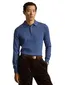 Polo Ralph Lauren Classic Fit poloshirt blauw gemeleerd gebreid
